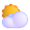sun behind cloud